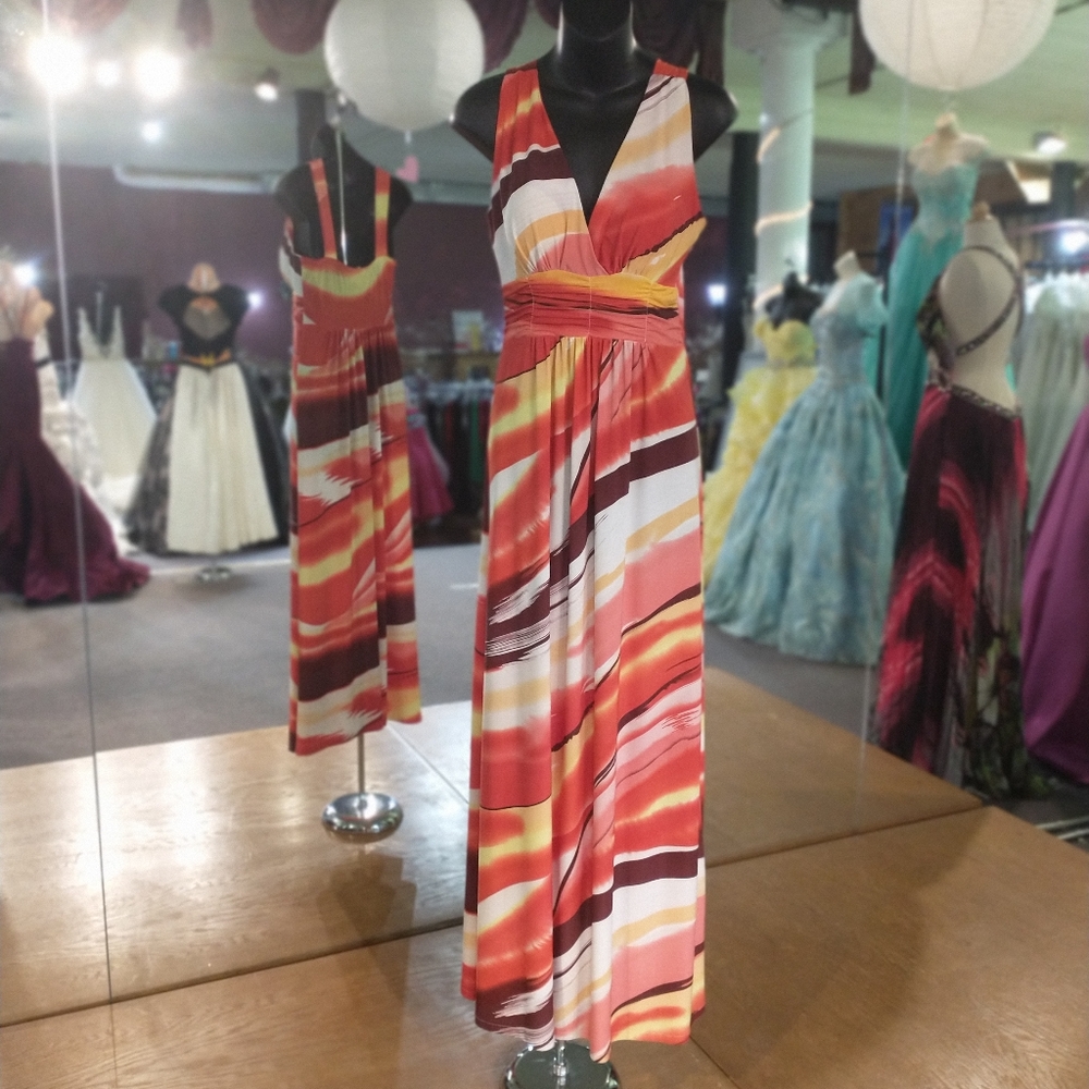 Dana Point maxi sun dress multi color